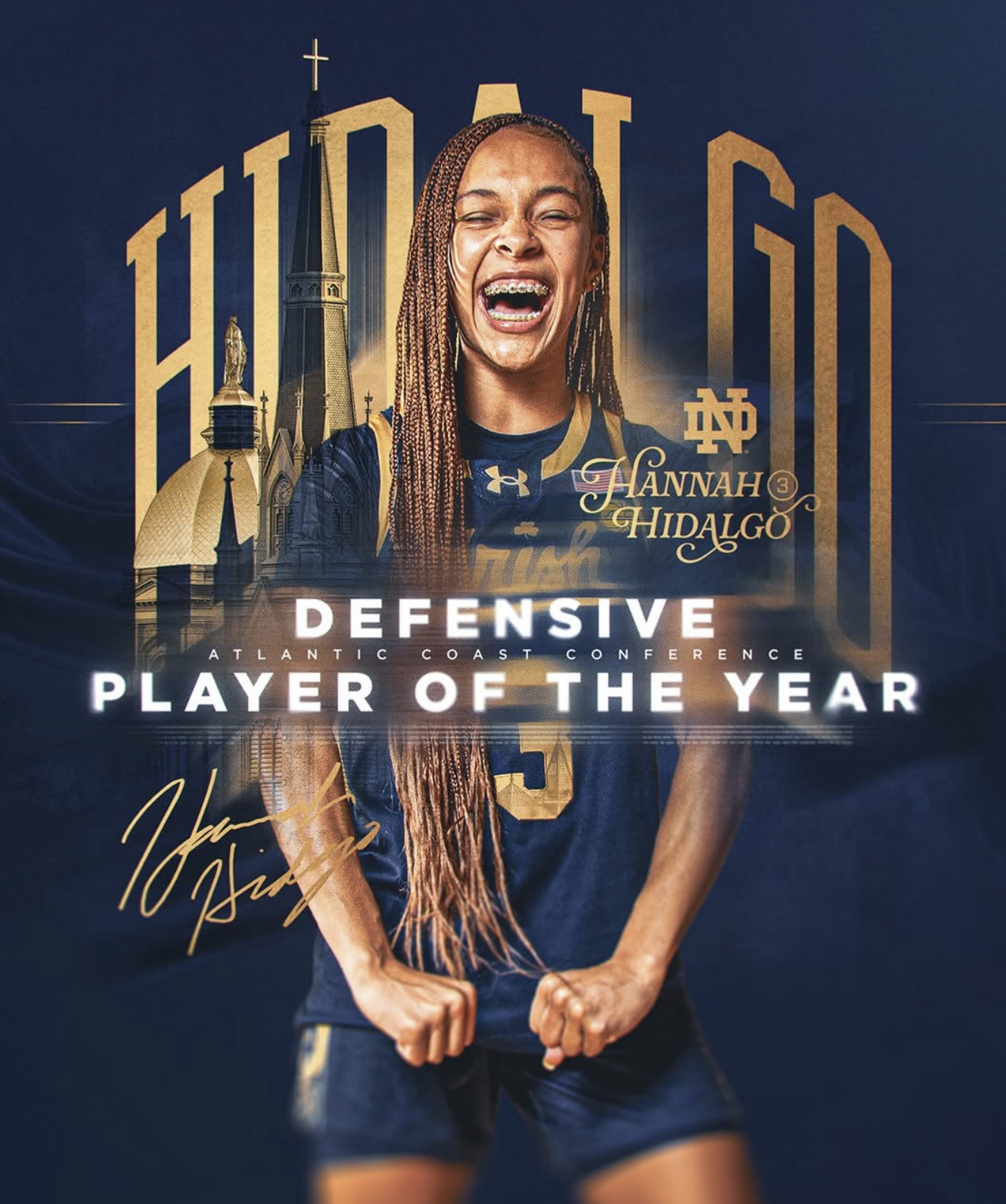 3rd straight ACC Defensive Player of the Year