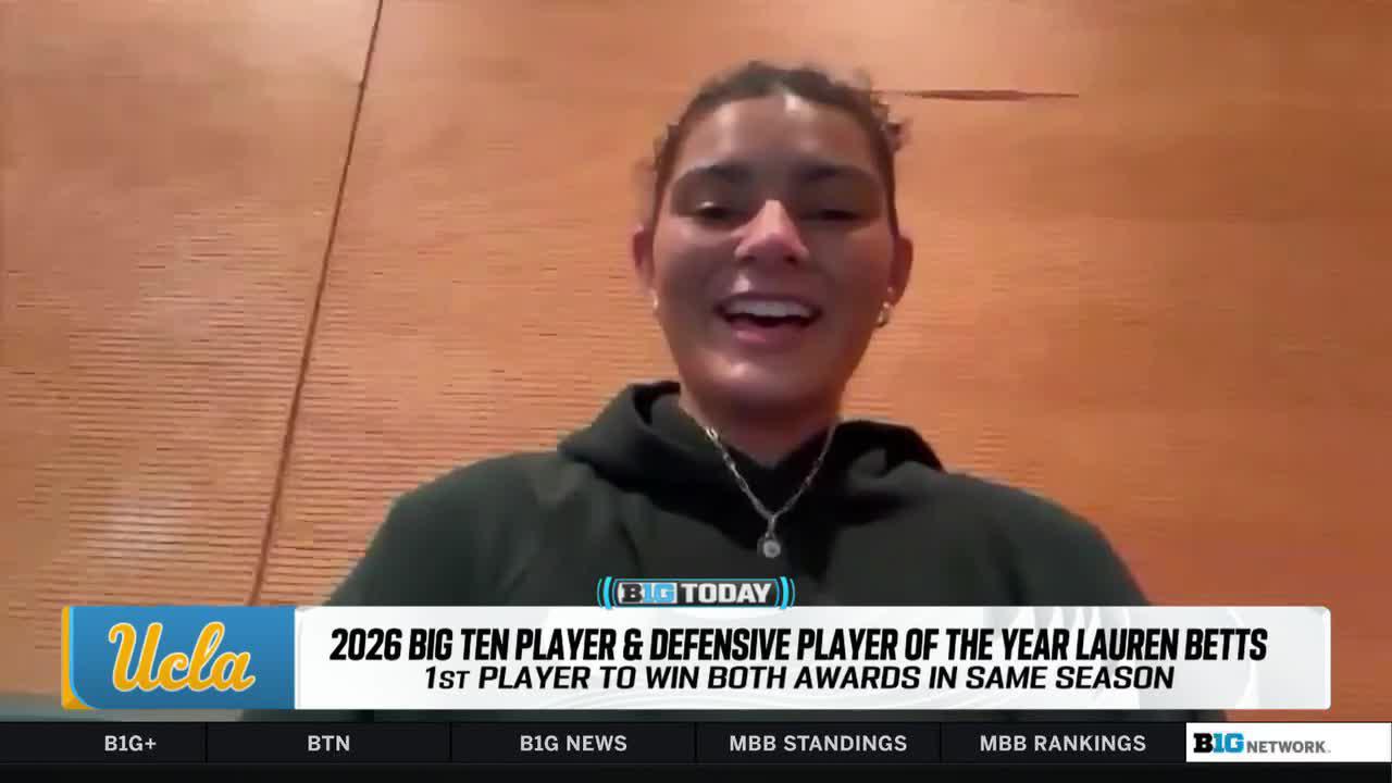 First Big Ten player to win both Player of the Year and Defensive Player of the Year in the same season