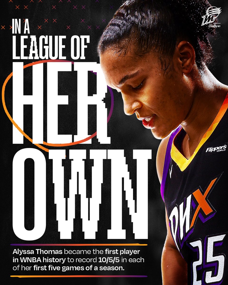 First player in WNBA History to record 10/5/5 in first 5 games