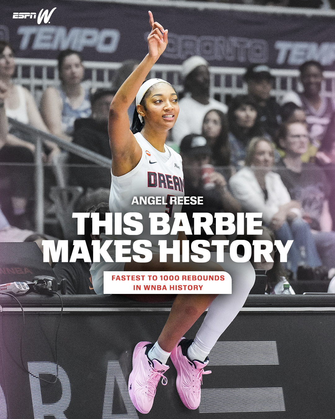 Fastest player to 1,000 rebounds in WNBA history
