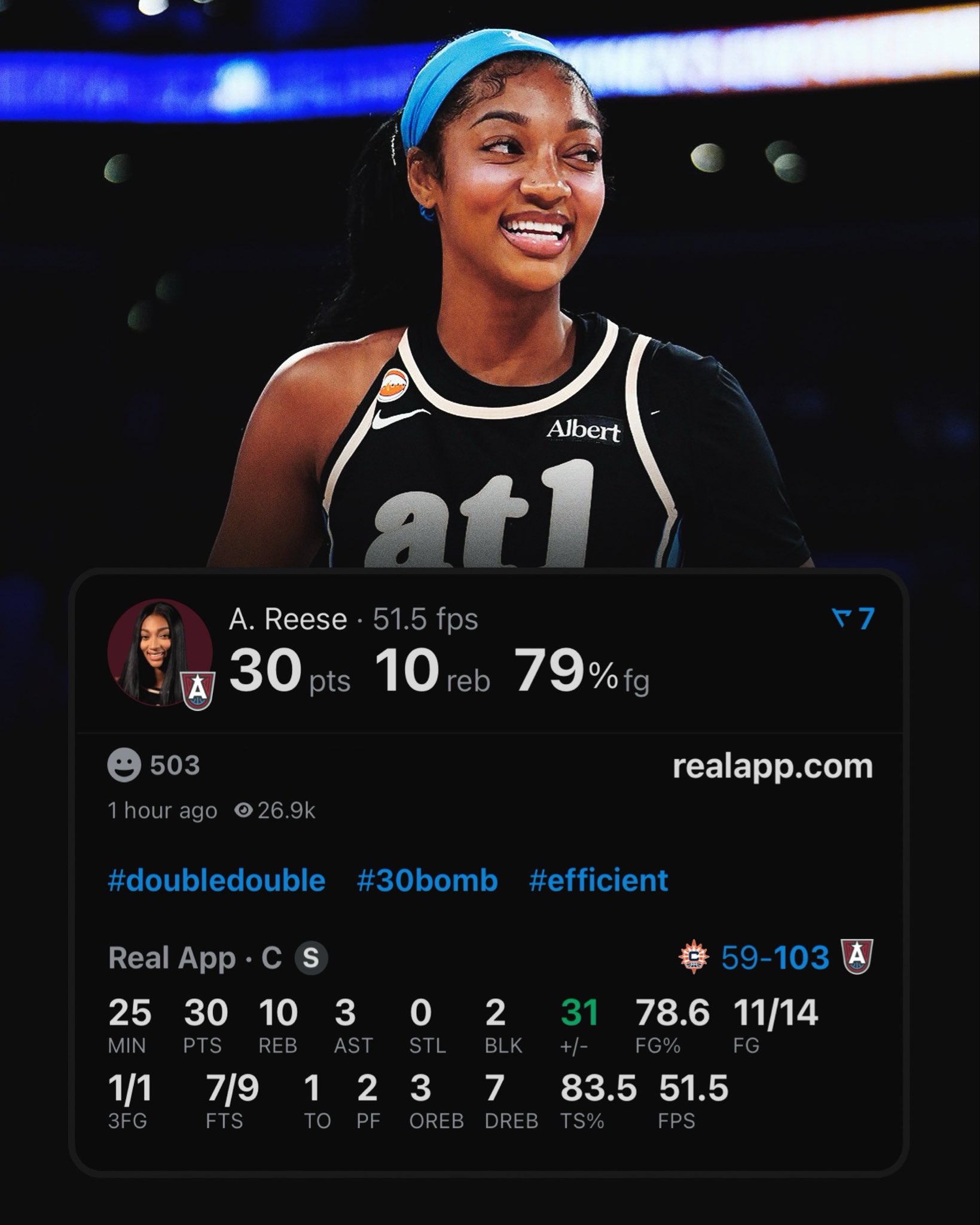 First 30-Point, 10-Rebound Game in 25 Minutes or Fewer
