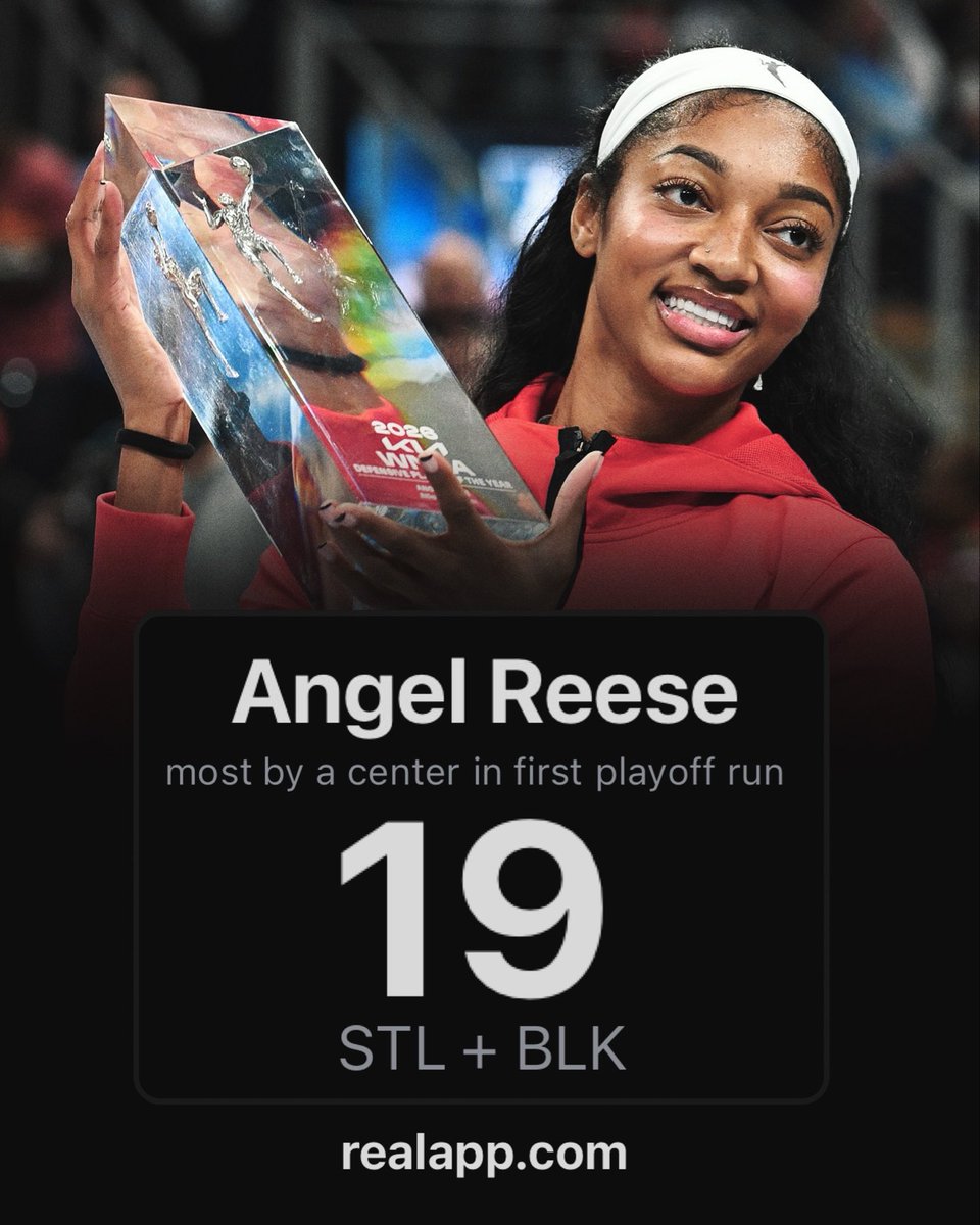 Most Combined Steals and Blocks by a Center in Her First WNBA Playoff Run