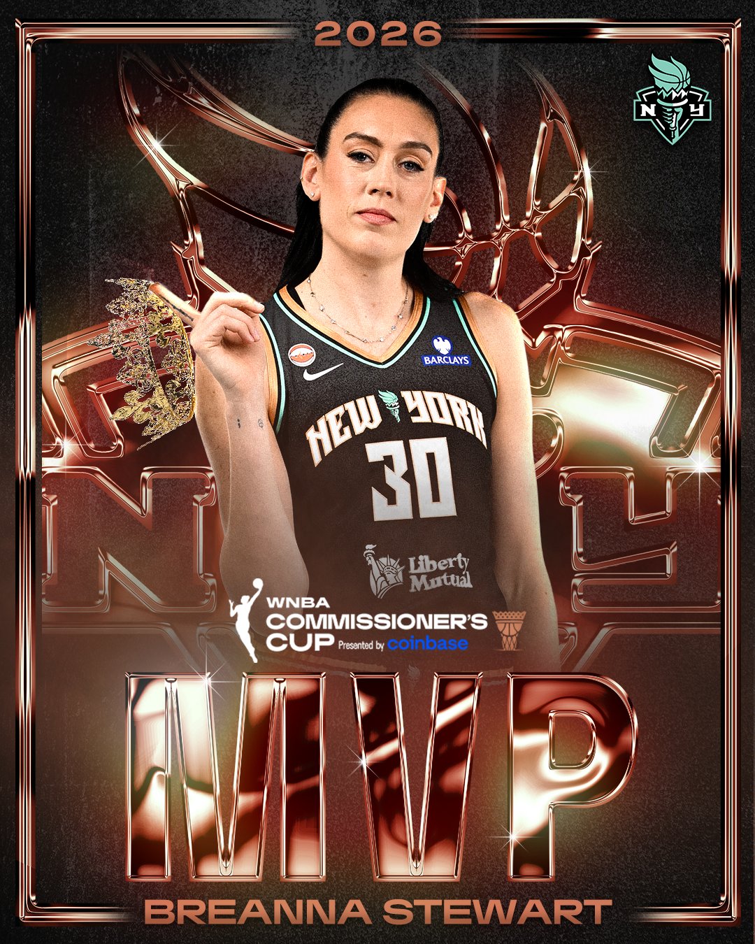 2026 Commissioner's Cup MVP — first player to win twice