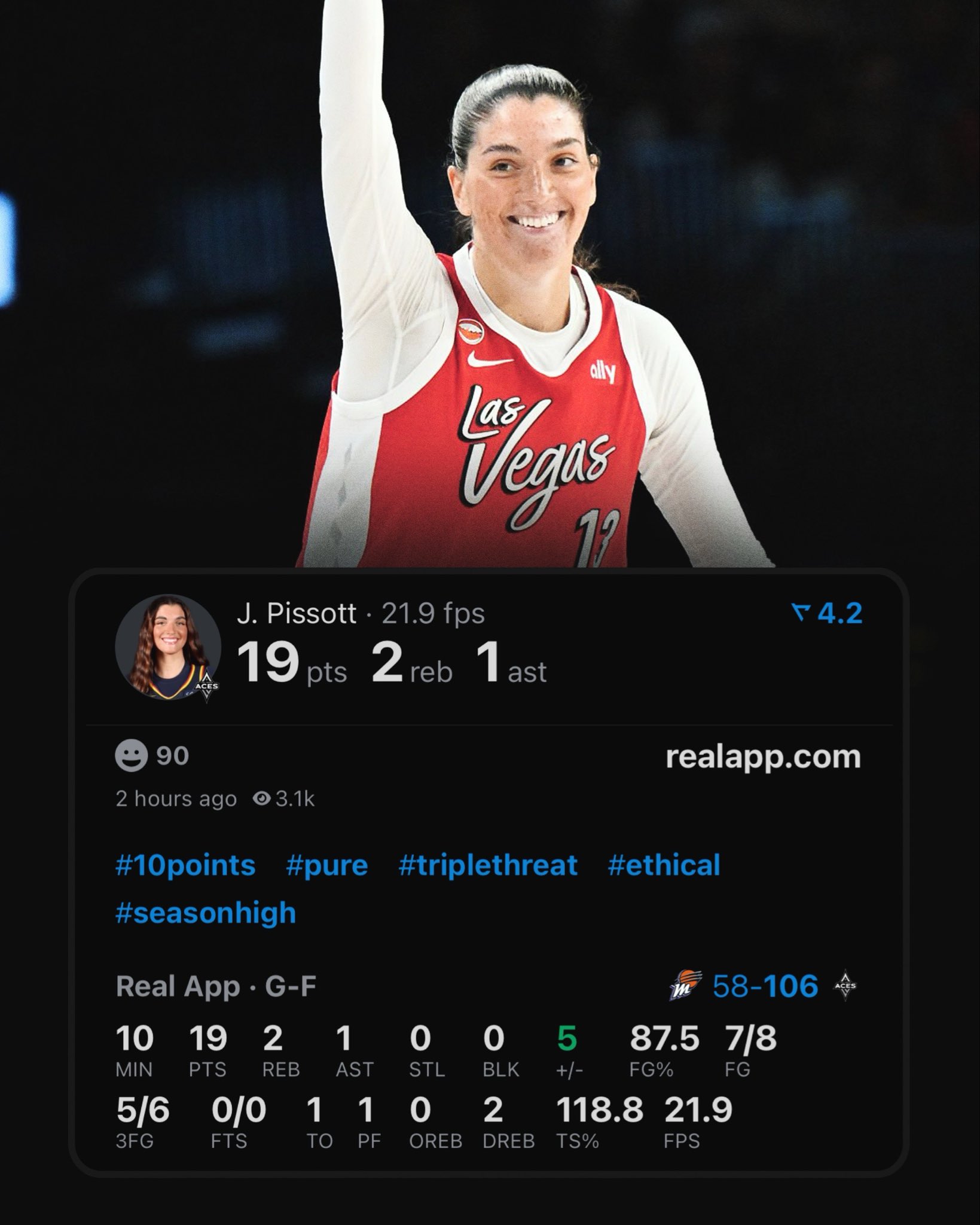 Most 3PM in a WNBA debut in league history