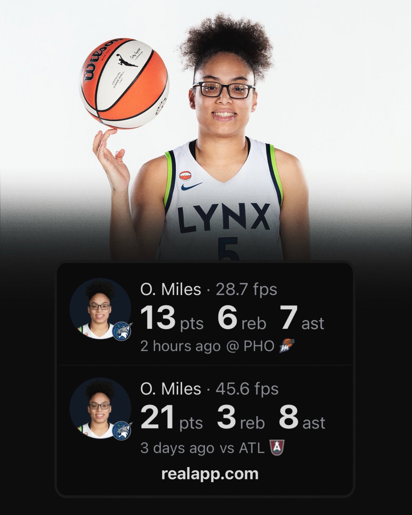 First Player in WNBA History with 30+ PTS & 15+ AST Through First 2 Career Games
