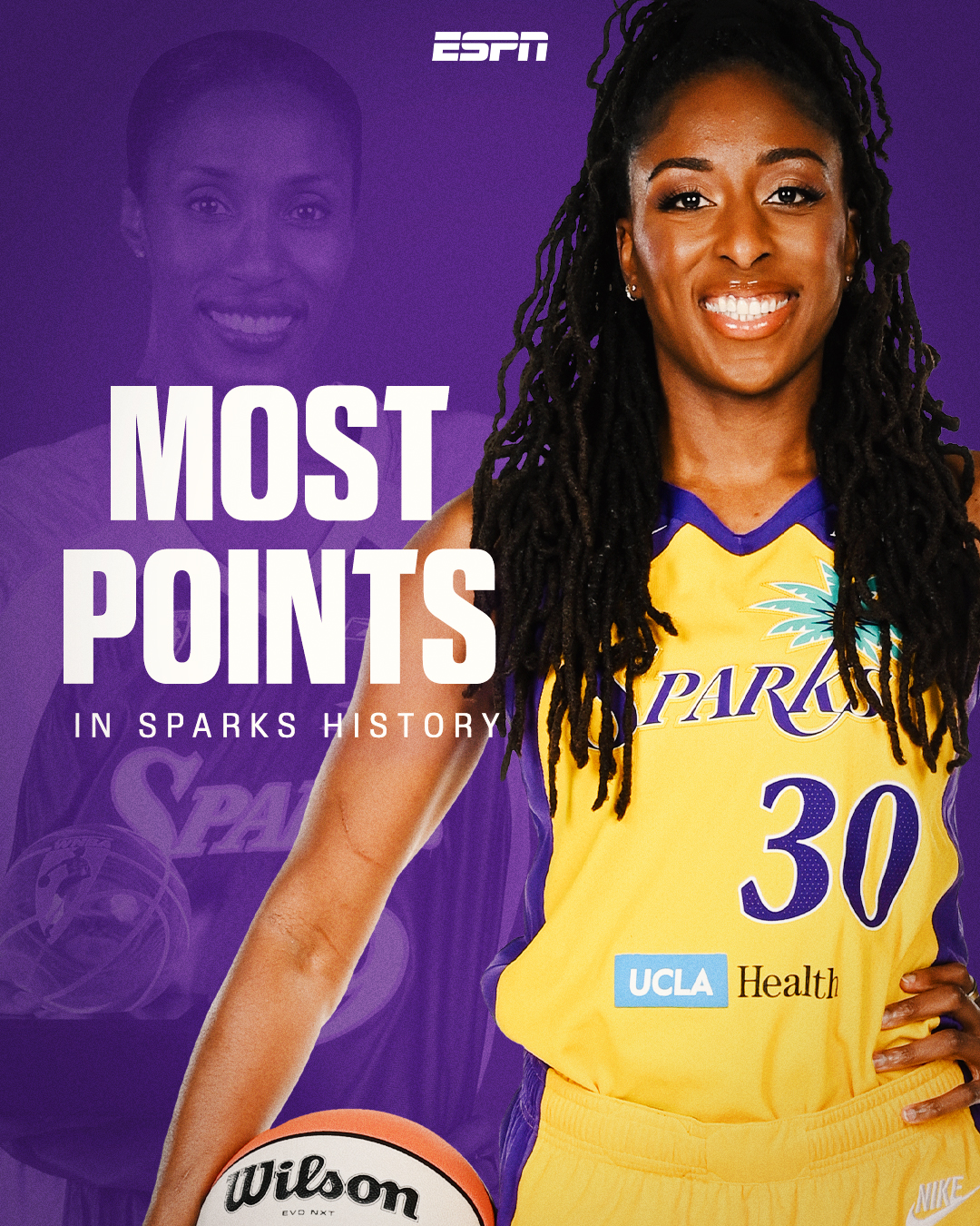 LA Sparks all-time leading scorer